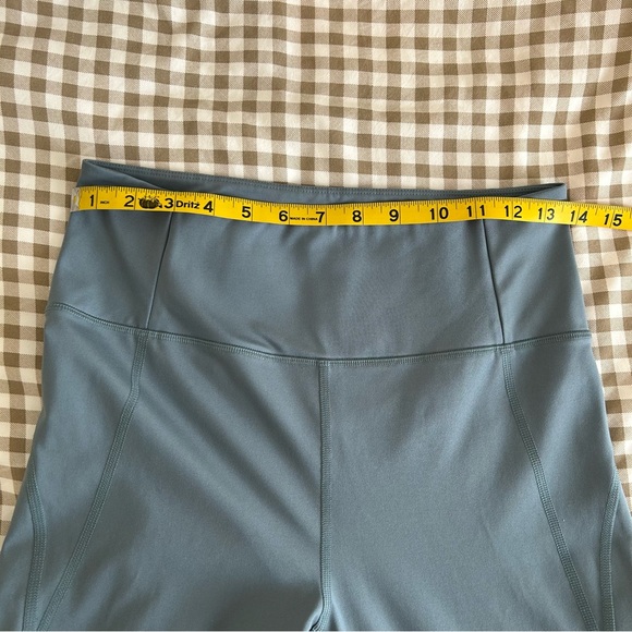 Girlfriend Collective Blue ‘Lagoon’ Compressive High-Rise Leggings | Size L - Picture 11 of 15